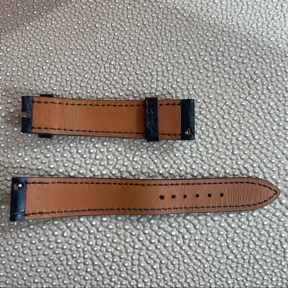 Hermes Alligator Croc Heure H Hour Watch Strap 16mm - Picture 3 of 5